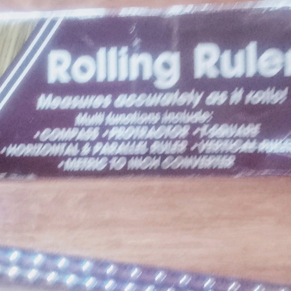 Vintage Rolling Ruler Drafting Ruler With Rolling Scale Conversion In Box - Picture 3 of 4